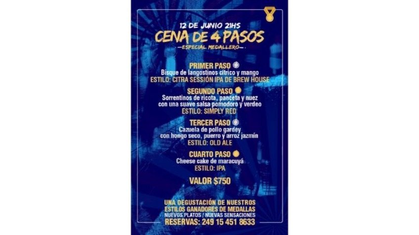 Cena 4 pasos: Especial Medallero
